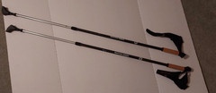 Nordic Walking Sticks Adjustable Locks Expandable To 54 Lightweight Trekking