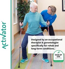 Durable Adjustable Walking Poles for Rehabilitation – CoreGrip Handles Included