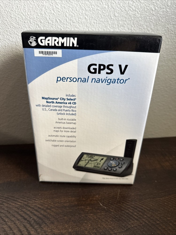 Garmin GPS V Personal Navigator Handheld/Auto GPS – NEW Unused Condition – BOXED
