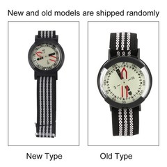 Outdoor Waterproof Compass Watch With Luminous Dial For Camping