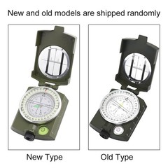 Outdoor Military Sighting Luminous Lensatic Waterproof Compass Army Green