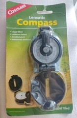 Coghlan’s Lensatic Compass with Case, Liquid Filled, Camping Survival Emergency