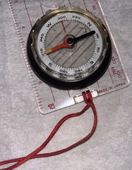 Vintage TC Baseplate Compass Made In Japan Adventurer Ruler Lanyard Hiking Camp
