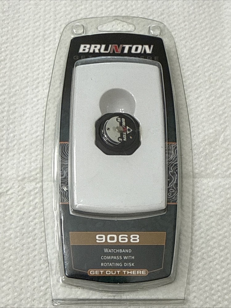 Brunton 9068 Watchband Compass with Rotating Disk Outdoor Hiking Navigation NEW