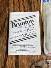 Brunton USA Hi-Tec Compass Measures In Inches Also MM/CM North East South & West