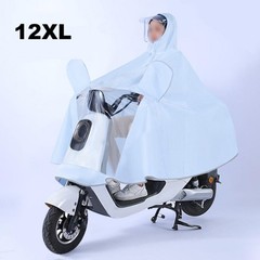 Detachable Heavy Duty Dual Brim Rain Hood Waterproof Thickened Raincoat