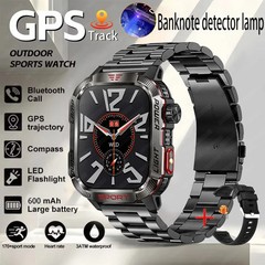 2026 Military GPS Smart Watch Money Detector Light Compass Waterproof Outdoor Sp