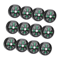 20mm 12pcs Mini Pocket Oil Filled Compass for Hiking Camping Outdoor Activities