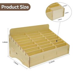 Grid Cell Phone Organizes Storage Box for Office School Classroom 24