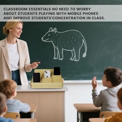 Grid Cell Phone Organizes Storage Box for Office School Classroom 24