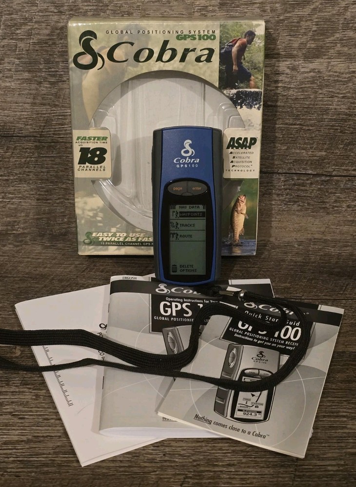Cobra GPS100 Portable GPS Navigator In Box & Tested! Free Shipping!