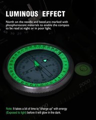Impact Resistant & Waterproof Multifunctional Compass for Hiking, Camping