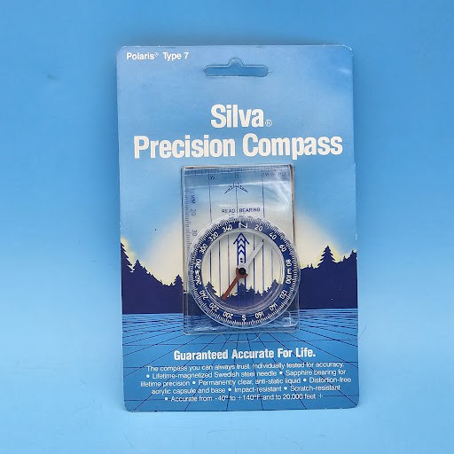 Silva Polaris Type 7 Precision Baseplate Compass Vintage Hiking Camping NEW
