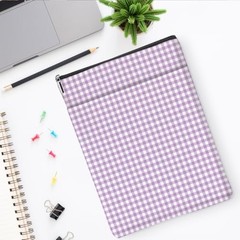 Gingham Book Sleeve,Plaid Checkered Book Sleeve Light Purple Checkered 1340