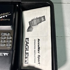 Eagle AccuNav Sport Portable GPS W/Manual & Storage Case Battery. Works Vintage