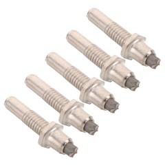 5pcs Trekking Pole Tip Replacement – Tungsten Steel Walking Stick Screw-On Tips