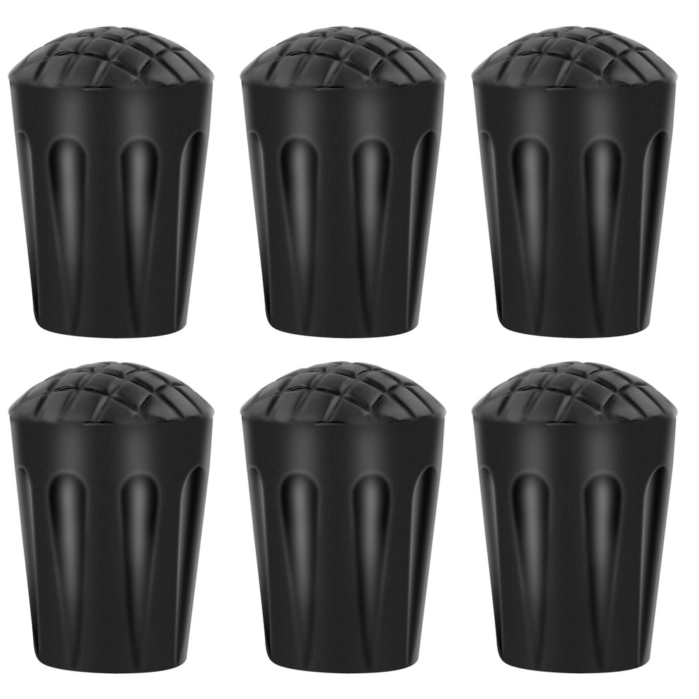 6 Pack Rubber Buffer for Hiking Poles, Crutch Capsule Non Slip, Walking Stick Rubber…
