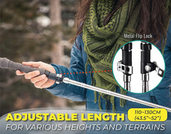 TREKOLOGY Trek-Z Cork Grip Trekking Poles – Lightweight Folding Hiking Poles