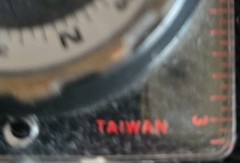 Vintage “Coleman” Compass Camping Tool Magnifier Ruler Clear Must Have Taiwan
