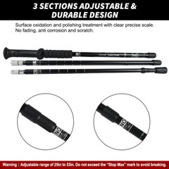 1 Pair Hiking Walking Sticks Trekking Poles Collapsible Lightweight Anti-Shock