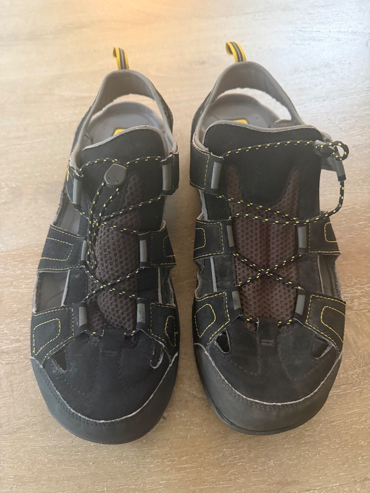TEVA Men’s Black Gray Outdoor Hiking Sandals Sz 13 Water Sports Camping Trail