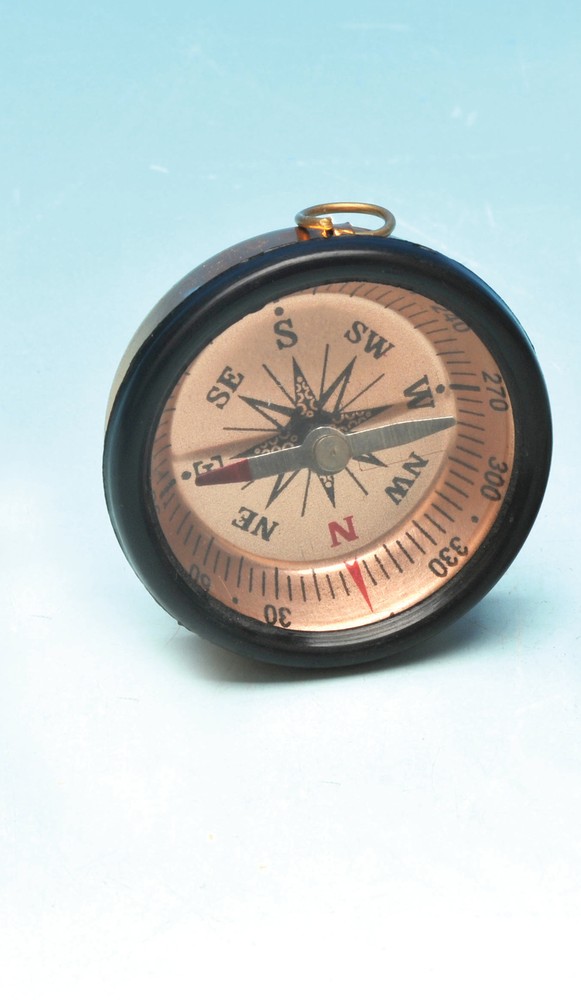 Eisco Labs Small Pocket Compass – Aluminum – 45mm diameter