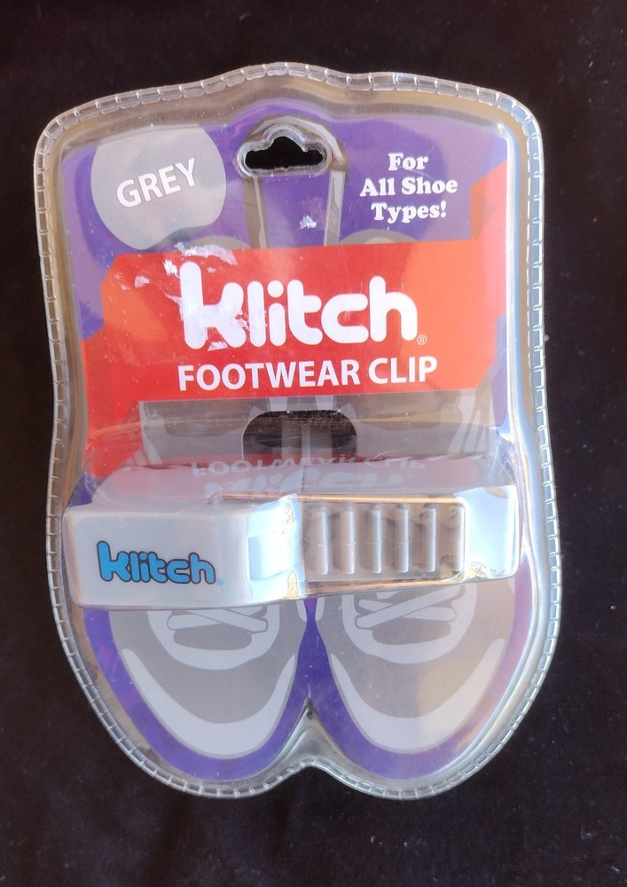 ​Klitch Footwear Clip Shoe Bag Travel Hanger Sneaker Cleat Carrier Holder Grey