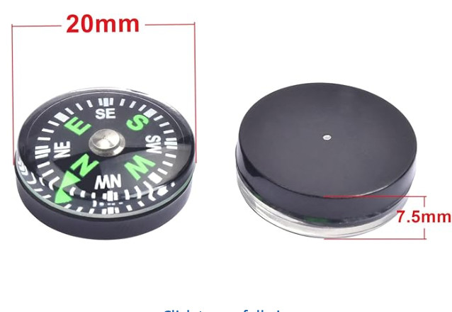 mini Button Compass – 2 pack