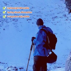 Trekking Poles Walking Cane Hiking Stick Foldable Telescopic Lightweight