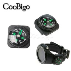 10Pcs Mini Compass Button Zip Watch Strap Survival Bushcraft Camping Part