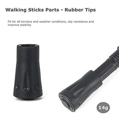 Walking Stick Tips Rubber 4pcs Trekking Pole Tips ReplacementRubber Feet For Hik