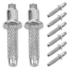 8Pcs Replacement Alloy Tip Parts for Trekking Poles Hiking and Walking Sticks