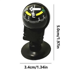 Car Compass Automotive Compass Ball Adjustable Dashboard Mounted for Hiking*