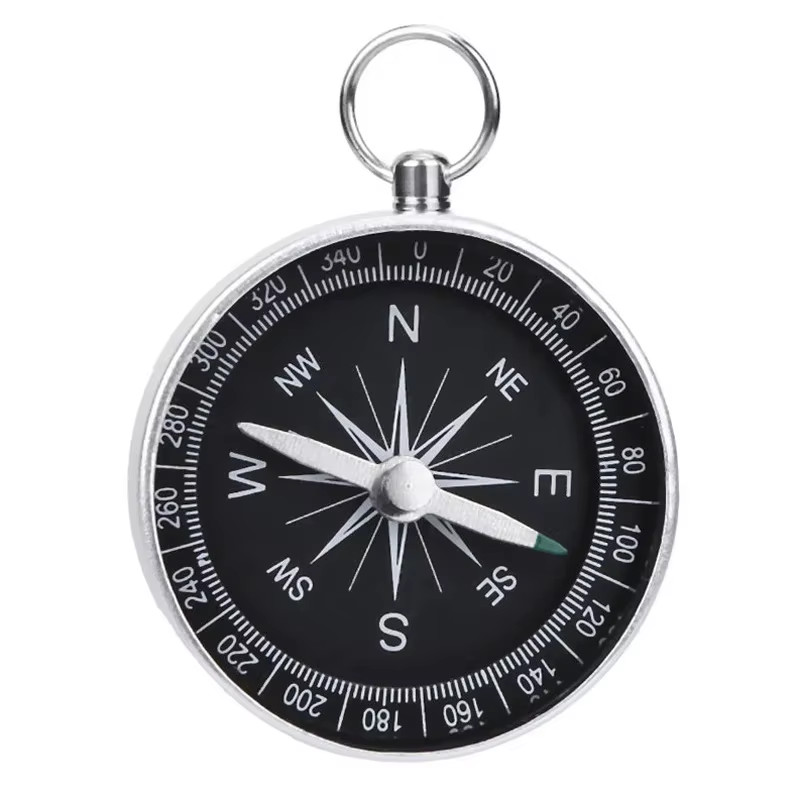 G44 Compass Keychain Pendant Aluminum Alloy Metal Material Portable Gift Mini Po
