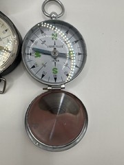 Lot of 3 Compasses – Liquid Filled Pocket & Map Compass Japan UST