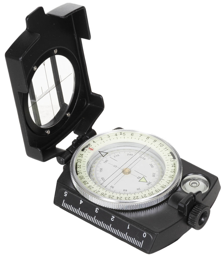 Fox Compass Precision Metal Case Bearing Device Spirit Level Magnifier