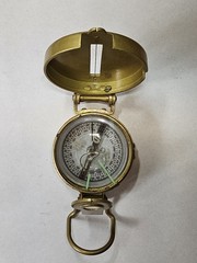 Vintage Antique Lensatic Liquid-Filled COMPASS MADE IN JAPAN