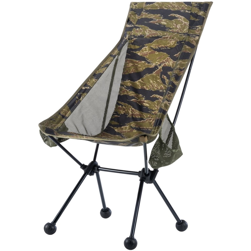 Helikon Traveler Enlarged Chair Folding Camping Picnic Tiger Stripe Camo