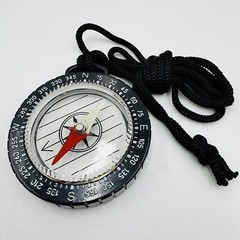 Compass Liquid Filled See-Through Capsule 2″ Graduated in 5° Increments Lanyard