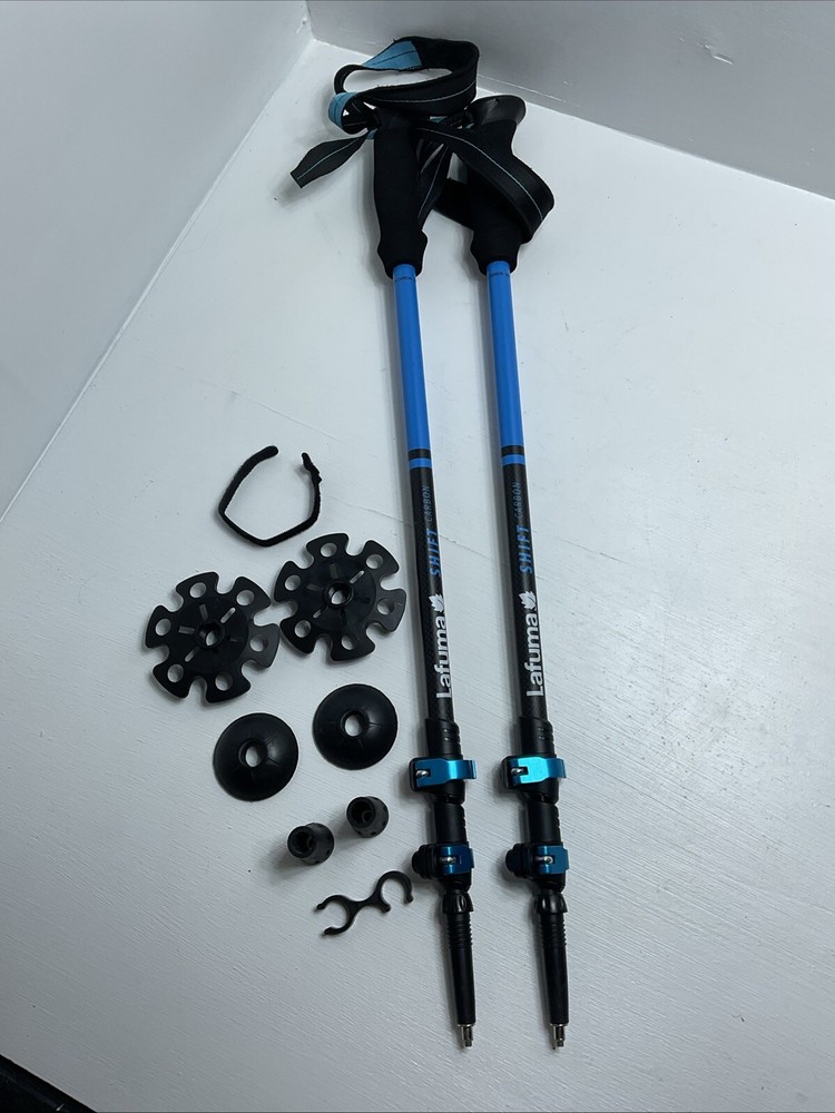 Carbon Fiber Trekking Poles – Collapsible Telescopic Walking Stick 2 Piece Set