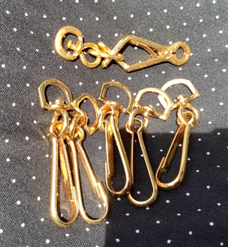 HS climb equipment Germany HS 50 BELT CLIP GLOVE HOLDER GOLD TONE  5 belt clip 