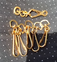 HS climb equipment Germany HS 50 BELT CLIP GLOVE HOLDER GOLD TONE  5 belt clip 