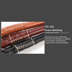 PU Leather Dog Leash 1.2m Length 1.8cm 2.2cm Diameter for Large Dog Owners