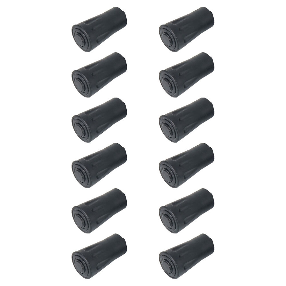 12 Pcs Tip Alpenstock Non-Slip Cover Walking Pole Accessories