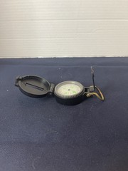 Vintage Engineer Directional Compass Lensatic Metallic Black in Color WORKING