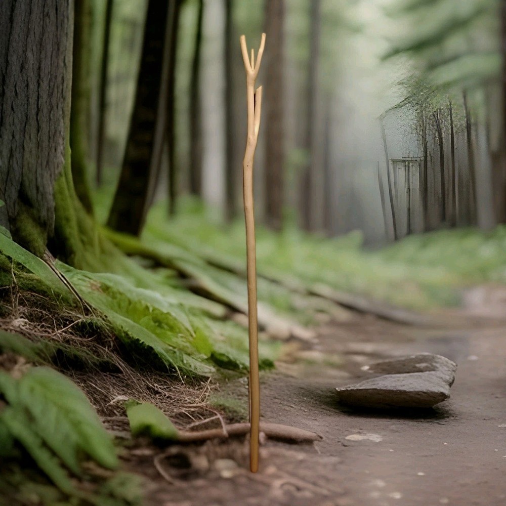 Handcrafted Woodsman Multi- Purpose Survival Walking Stick for Hiking, Camping..