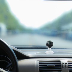 Waterproof Vehicle Navigation Ball Car Compass Ball with Suction Cup Base