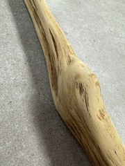 VTG Weathered Driftwood Skinny Tall Walking Stick 68″ Strong Staff OOAK Raw MN
