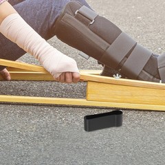 Black Trekking Cane Strap Plastic Clip for Walking Stick Hiking Pole Accessories