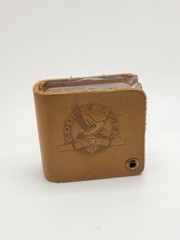 Eddie Bauer Leather Covered Compass & Magnifier 1920 Logo Outdoor Gear